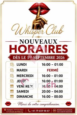 Whisper Club - Salon érotique à Fribourg